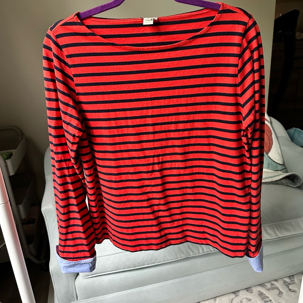 Striped Red and Blue Shirt